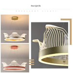 Circle Electroplated Metal Acrylic LED Nordic Pendant Lighting Ceiling Lights