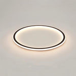 Circular Flush Mount Ceiling Light Minimalist Acrylic Metal Silica Gel LED Light