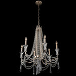 Barcelona 6 Light Chandelier - Transcend Silver
