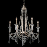 Barcelona 6 Light Chandelier - Transcend Silver