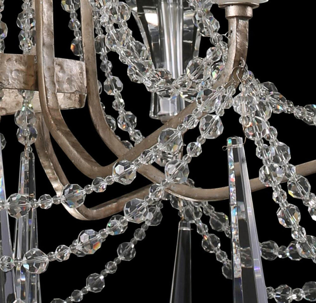 Barcelona 9 Light Chandelier - Transcend Silver