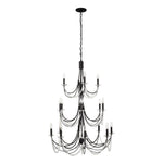 Brentwood Three-Tier Chandelier - Black