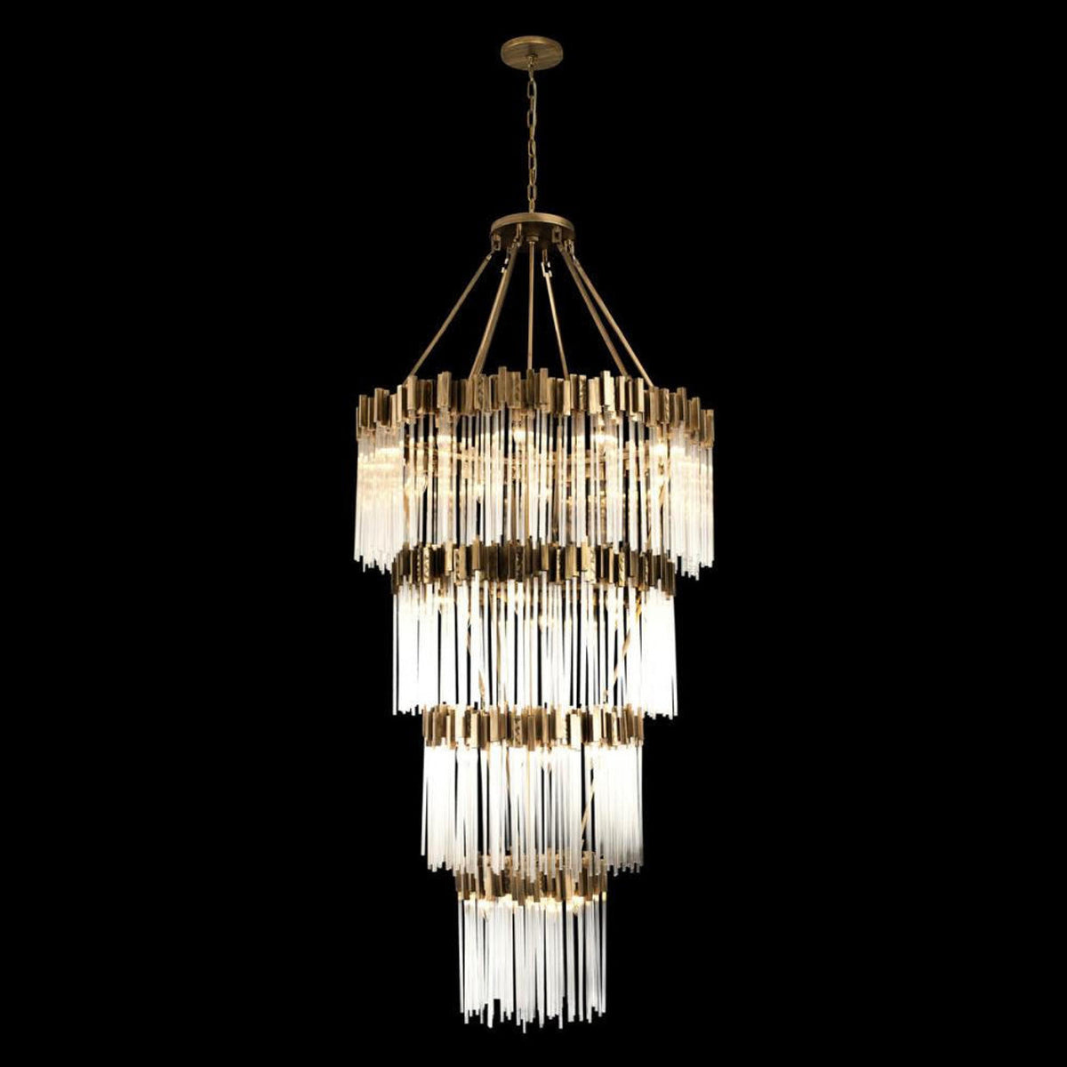 Matrix 30 Light Chandelier - Havana Gold