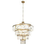 Social Club Four-Tier Chandelier - Gold