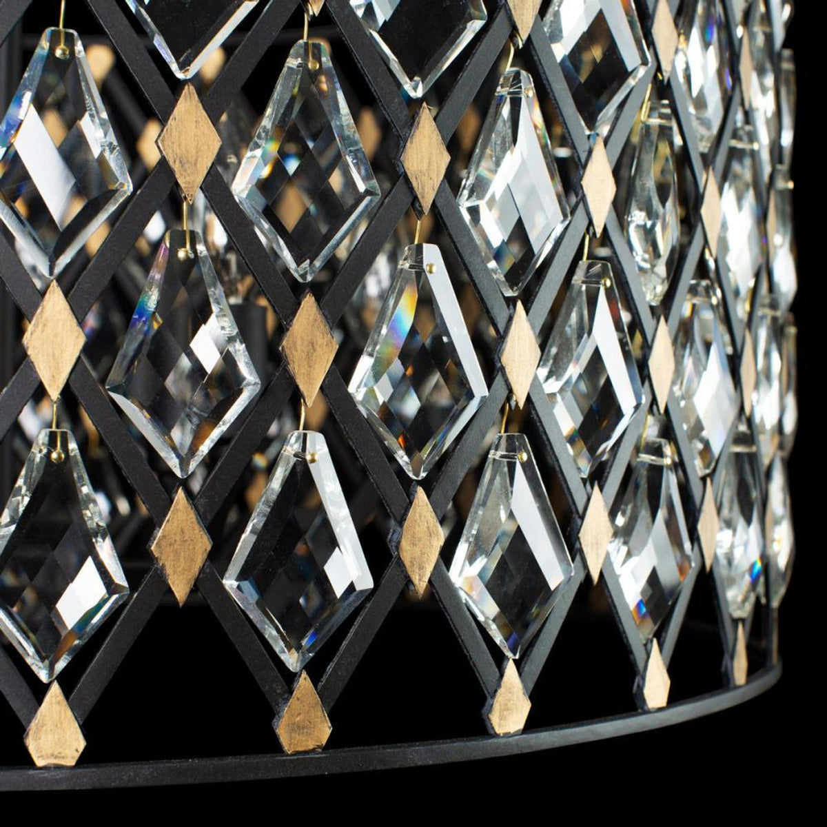Windsor Crystal Pendant - Carbon/Havana Gold