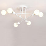 Modern LED Nordic Style Geometric Sputnik Semi Flush Mount Ceiling Light