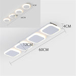 Round Square LED Modern Flush Mount Lighting Ceiling Lights Fixture