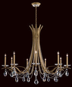 Vesca Chandelier, 9-Light, Heirloom Gold, Clear Heritage Crystal, 45"W (VA8339N-22H 1HPKMG)