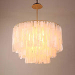 Modern Shell Shaped Contemporary Chandeliers Rustic Capiz Chandeliers