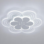 Flower Shapes Dimmable LED White Modern Ceiling Lights Flush Mount Lighting