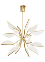 Belterra Globe Chandelier, 1-Light, LED, Natural Brass, 38"W (700BLT38GNB-LED930 70PDAX0)