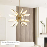 Belterra Globe Chandelier, 1-Light, LED, Natural Brass, 38"W (700BLT38GNB-LED930 70PDAX0)