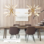 Belterra Globe Chandelier, 1-Light, LED, Natural Brass, 38"W (700BLT38GNB-LED930 70PDAX0)