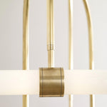 Calumn Chandelier, 6-Light, LED, Natural Brass, 47.9"H (700CLM6NB-LED930 70PDAY9)