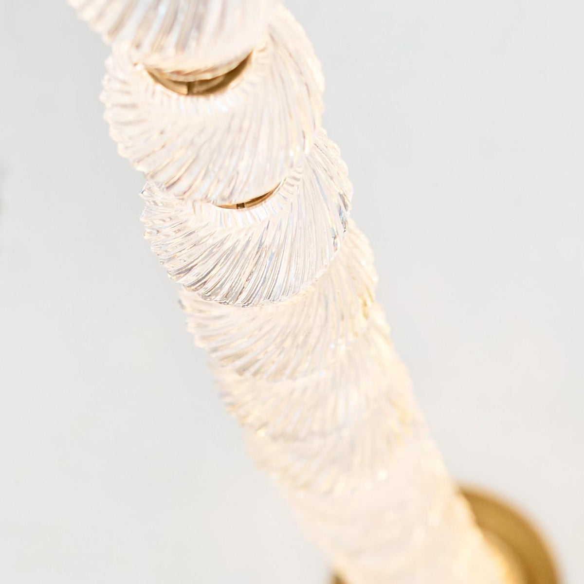 Collier Chandelier, 1-Light, LED, Natural Brass, 89.7"H (700CLR84NB-LED927R-277 70PGCMH)