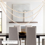 Collier Chandelier, LED, Natural Brass, 143.9"H (700CLR132NB-LED930S 70PGJDZ)