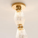 Collier Chandelier, LED, Natural Brass, 254.8"H (700CLR240NB-LED927R 70PGCM9)