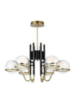 Wythe Medium Chandelier, 6-Light, LED, Plated Dark Bronze, 30"W (700WYT6MPZ-LED927 70PGJF5)