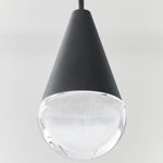 Cupola Chandelier, 8-Light, LED, Nightshade Black, 10.5"L (700TRSPCPA8RB-LED930 70PGDJ9)