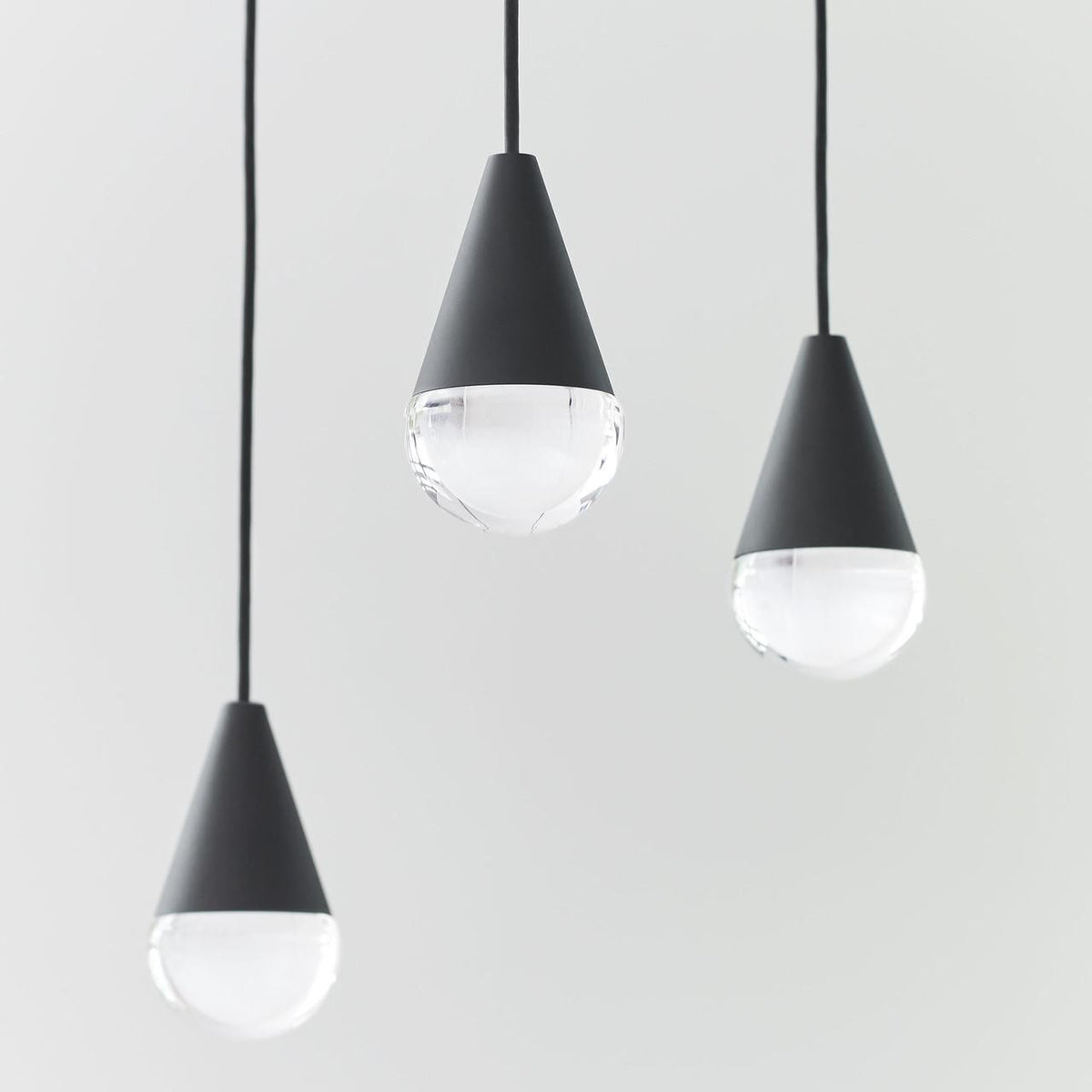 Cupola Chandelier, 8-Light, LED, Nightshade Black, 10.5"L (700TRSPCPA8RB-LED930 70PGDJ9)