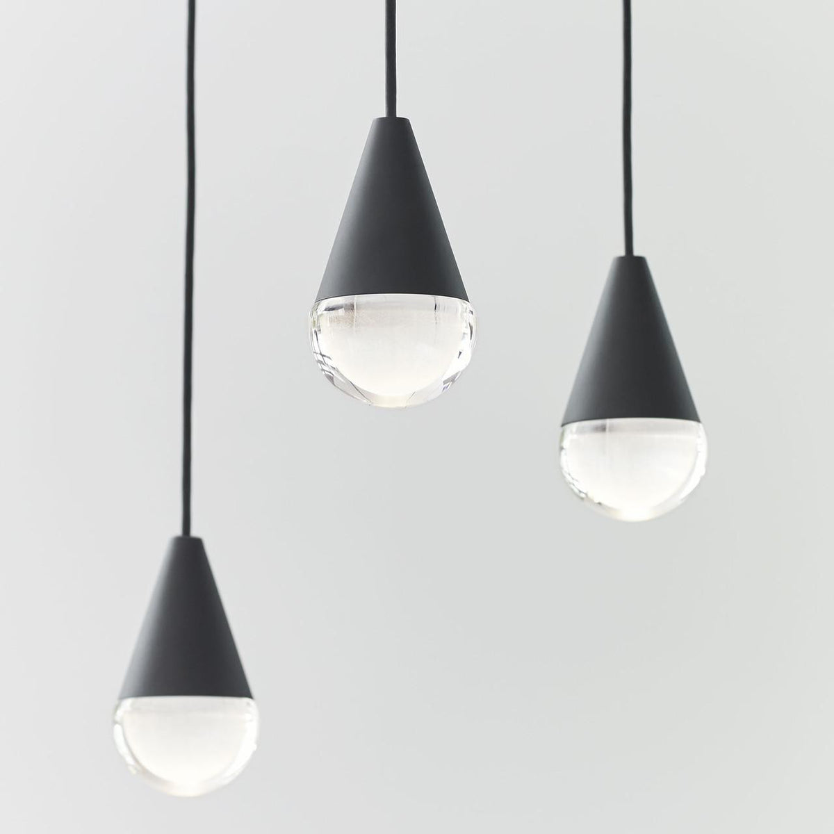 Cupola Chandelier, 8-Light, LED, Nightshade Black, 10.5"L (700TRSPCPA8RB-LED930 70PGDJ9)