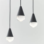 Cupola Chandelier, 8-Light, LED, Nightshade Black, 10.5"L (700TRSPCPA8RB-LED930 70PGDJ9)