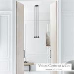 Cupola Chandelier, 8-Light, LED, Nightshade Black, 10.5"L (700TRSPCPA8RB-LED930 70PGDJ9)