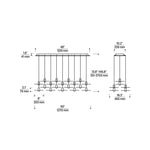 Kira Chandelier, 7-Light, LED, Satin Nickel, 15"W (700TDKIRAP7BS-LED930 70PGLFA)