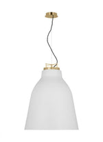 The Shanti Ceiling Pendant, 1-Light, LED, Natural Brass, 26"W (SLPD13527NB 70PKJ57)