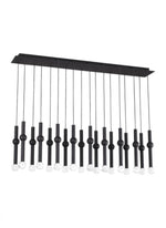 Guyed Ceiling Chandelier, 18-Light, LED, Nightshade Black, 44.2"L (700TRSPGYD18TB-LED930277 70PGDKH)