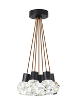 Kira Chandelier, 7-Light, LED, Black, 15"W (700TDKIRAP7PB-LED922 70PKD7K)