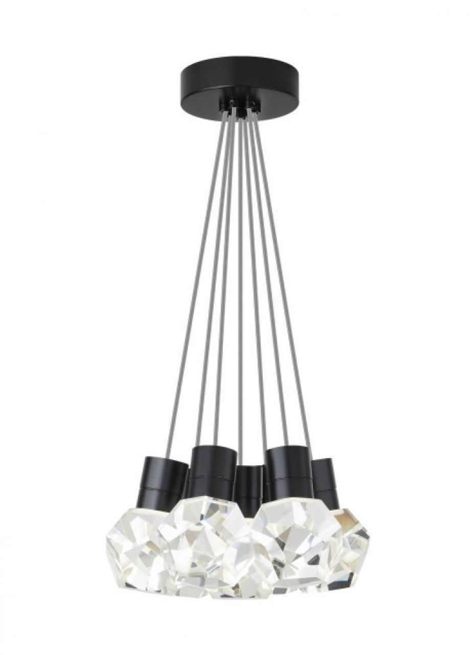 Kira Chandelier, 7-Light, LED, Black, 15"W (700TDKIRAP7YB-LED930 70PKD8Q)