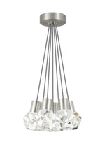 Kira Chandelier, 7-Light, LED, Satin Nickel, 15"W (700TDKIRAP7IS-LED922 70PGLFK)