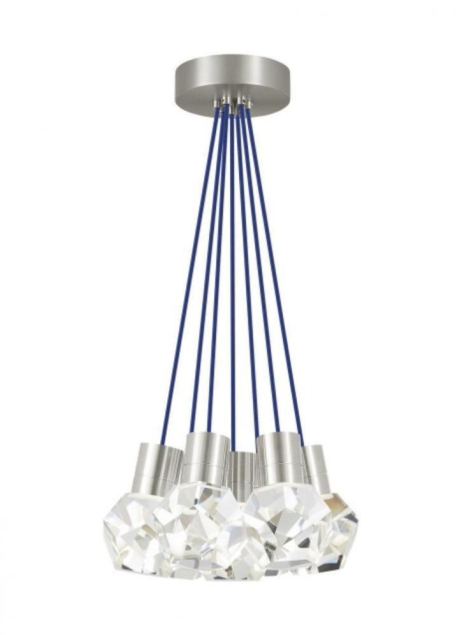 Kira Chandelier, 7-Light, LED, Satin Nickel, 15"W (700TDKIRAP7US-LED922 70PKD8A)