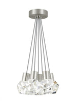 Kira Chandelier, 7-Light, LED, Satin Nickel, 15"W (700TDKIRAP7YS-LED922 70PKD8W)