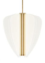 Nyra Chandelier, 1-Light, LED, Plated Brass, 31.8"H (700NYR30BR-LED930 70PDEUJ)