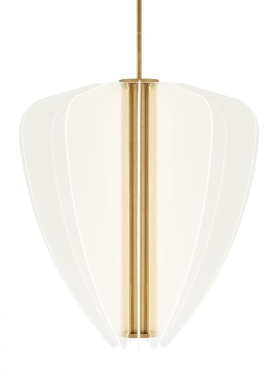 Belterra Chandelier, 16-Light, LED, Natural Brass, 46.3"W (700BLT43NB-LED930 70PDAX3)