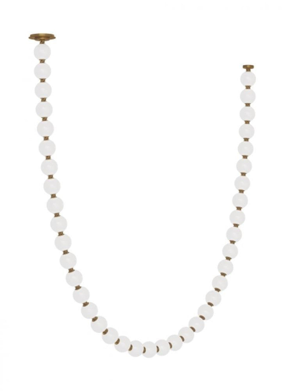 Perle Chandelier, LED, Natural Brass, 118.5"H (SLCH22330NBS 70PKH59)