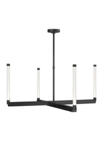 Eaves Ceiling Chandelier, 18-Light, LED, Nightshade Black, 50"L (700TRSPEVS18TB-LED930277 70PGDJD)