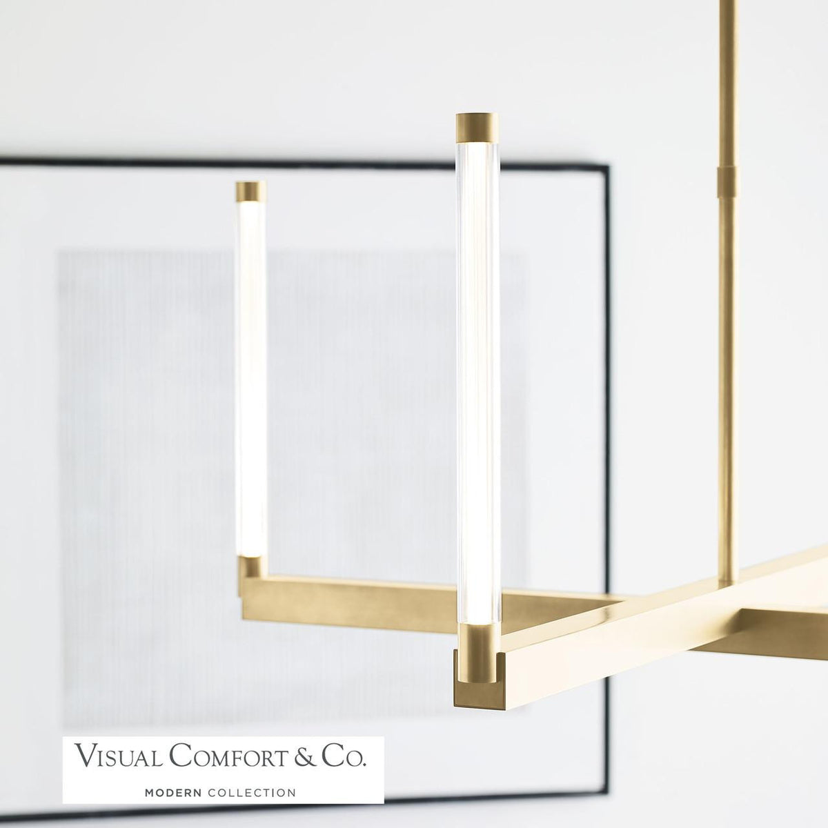 Collier Chandelier, 1-Light, LED, Natural Brass, 140.5"H (700CLR132NB-LED927R-277 70PGCM4)