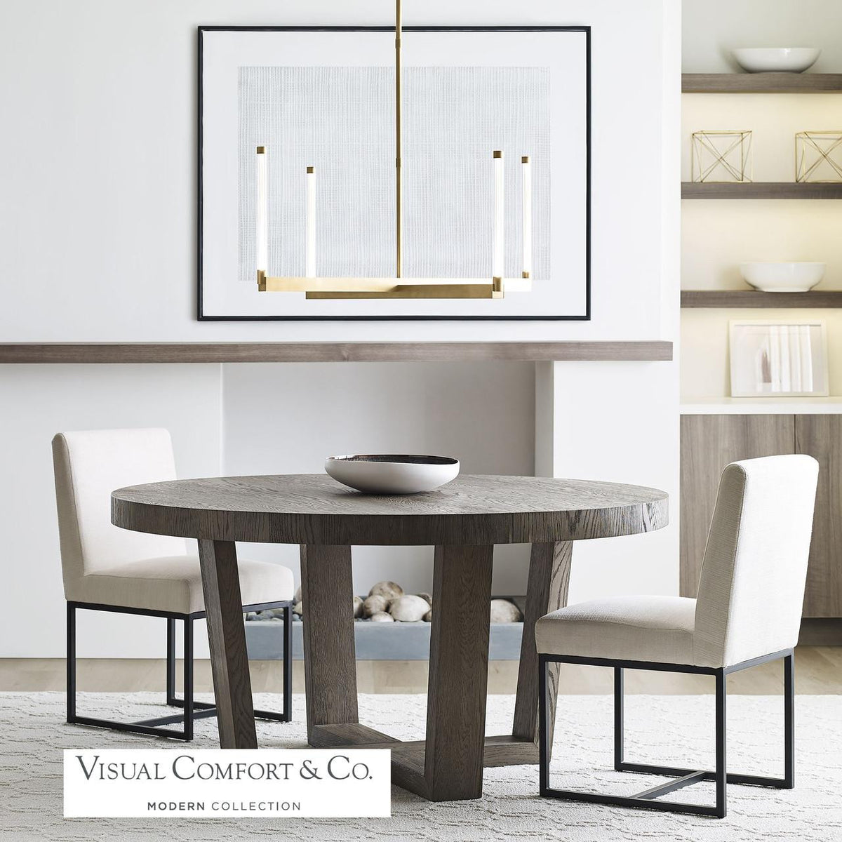 Phobos Large Chandelier, 4-Light, LED, Natural Brass, 36"W (700PHB36NB-LED927 70PGDKY)