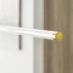 Phobos Large Linear Chandelier, 1-Light, LED, Natural Brass, 66"L (700LSPHB68NB-LED927 70PGEJ7)