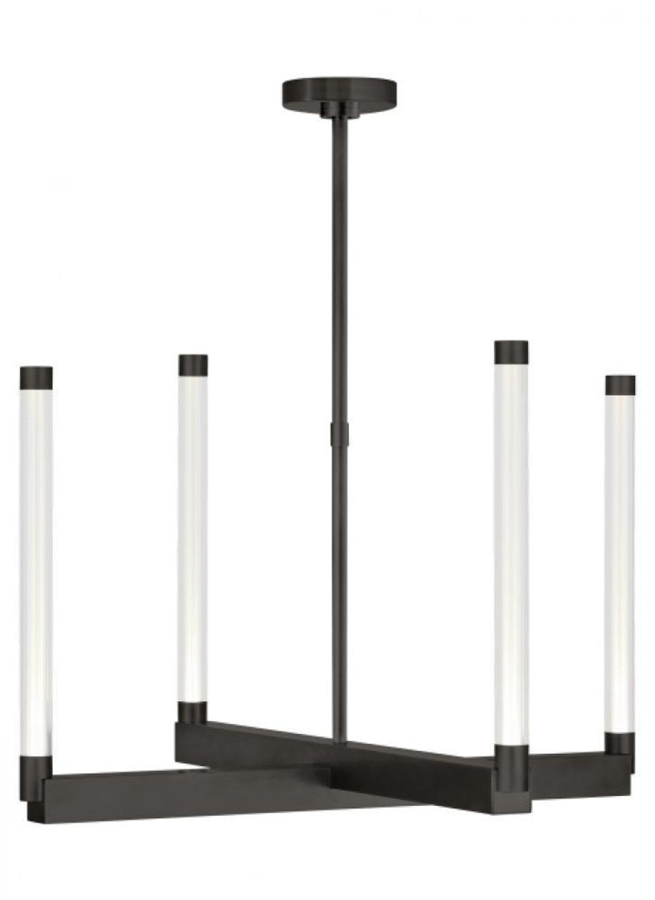 Collier Chandelier, 1-Light, LED, Polished Nickel, 140.5"H (700CLR132N-LED930R-277 70PGJE1)