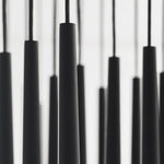 Pylon Ceiling Chandelier, 27-Light, LED, Nightshade Black, 43.2"L (700TRSPPYL27TB-LED930120 70PGDL5)