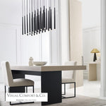 Pylon Ceiling Chandelier, 27-Light, LED, Nightshade Black, 43.2"L (700TRSPPYL27TB-LED930120 70PGDL5)