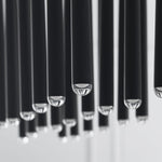 Pylon Ceiling Chandelier, 27-Light, LED, Nightshade Black, 43.2"L (700TRSPPYL27TB-LED930120 70PGDL5)