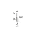 Pylon Ceiling Chandelier, 8-Light, LED, Natural Brass, 18.6"H (700TRSPPYL8RNB-LED930 70PGDLF)