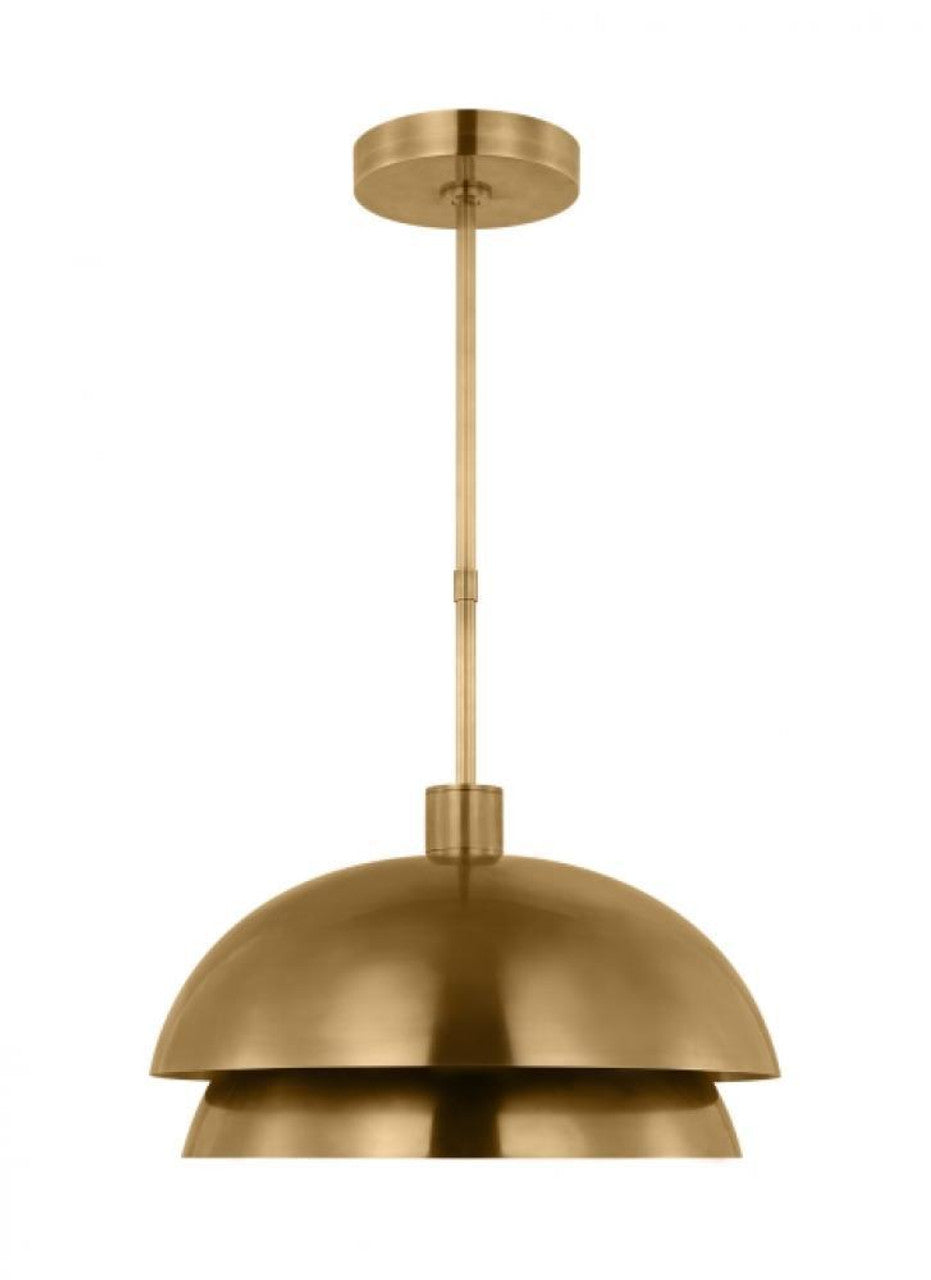 The Perle Ceiling Pendant, 1-Light, LED, Polished Nickel, 51.6"H (SLPD23130NR-277 70PKJ3Q)