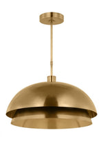 The Shanti Ceiling Pendant, 1-Light, LED, Natural Brass, 20.5"W (SLPD13427NB 70PKJ51)
