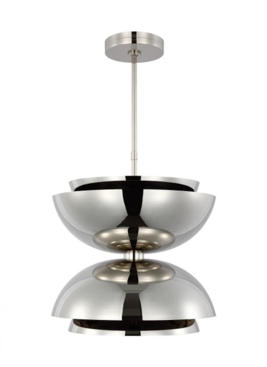 Perle Pendant, 1-Light, LED, Natural Brass, 51.6"H (SLPD23130NBS 70PKJ3N)